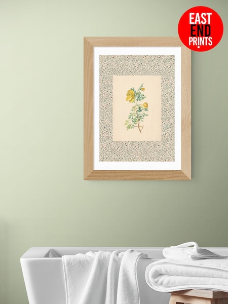 East End Prints Oak Charming Roses Wall Art Print by Oh Fine! Art (V19897) | £50 - £130