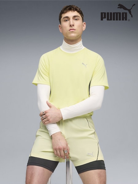 Puma Yellow Velocity Mens Running T-Shirt (V19973) | £23