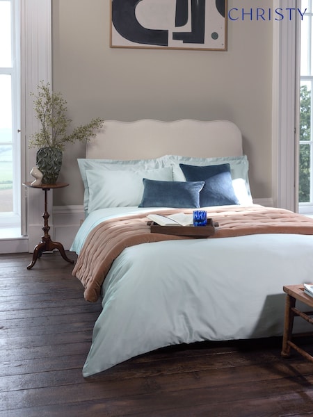 Christy Platinum Smooth and Silky Cotton Sateen Duvet Cover Set (V20176) | £70 - £100