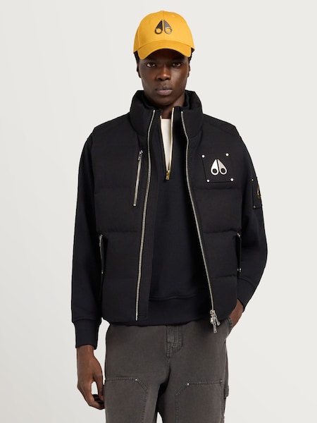 Moose Knuckles Black Westmount Down Gilet (V20236) | £545