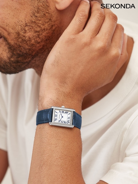 Sekonda Clement 28mm Mens Rectangular Analogue Watch with Strap (V20505) | £45