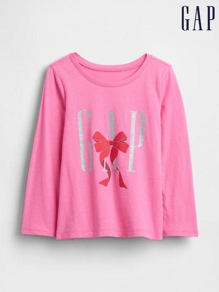 Gap Pink Logo T-Shirt (2mths-13yrs) (V20600) | £10