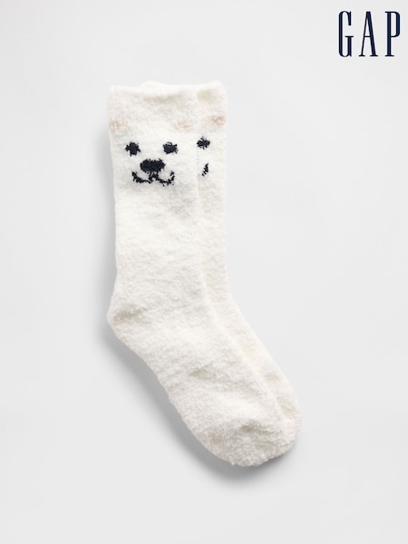 Gap White Bear Cosy Socks (V20624) | £7