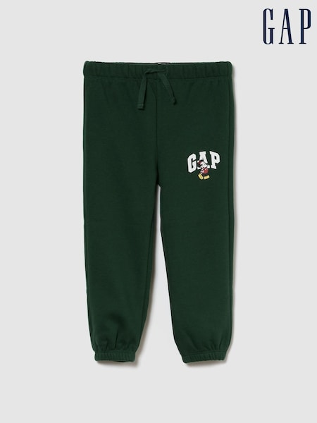 Gap Green Disney Mickey Mouse Christmas Logo Pull On Joggers (6mths-5yrs) (V20625) | £15