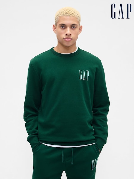 Gap Green Logo Crew Neck Sweatshirt (V20678) | £25