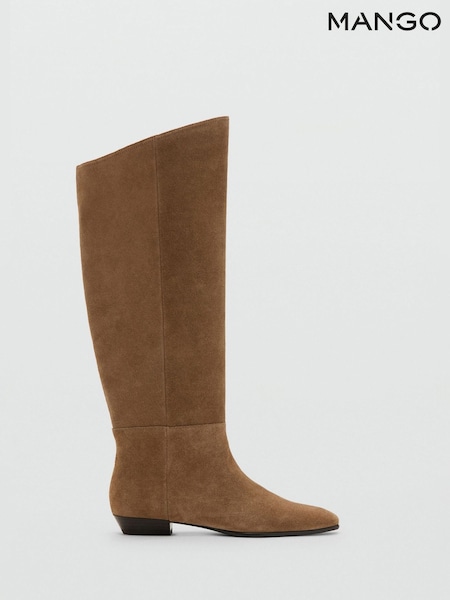Mango Natural Suede Leather Boots (V20748) | £119