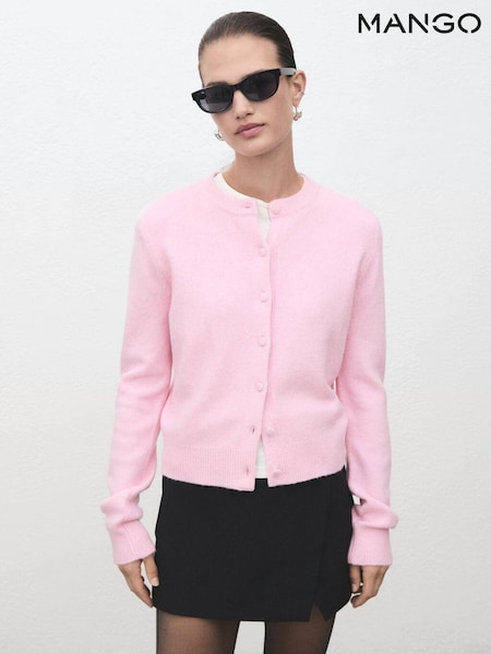 Mango Pink Seedsun Cardigan (V20773) | £36