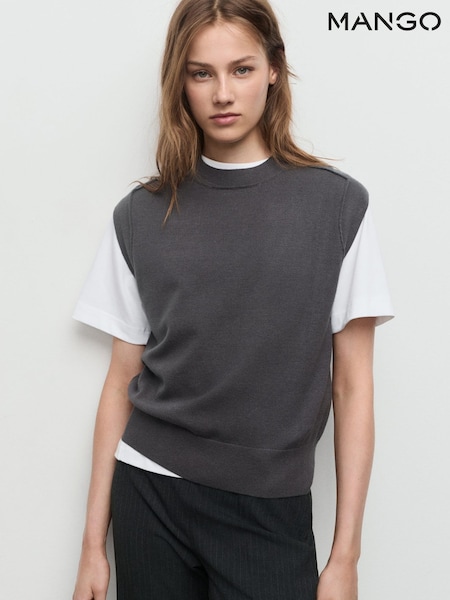 Mango Grey Waistcoat Bollo (V20899) | £36