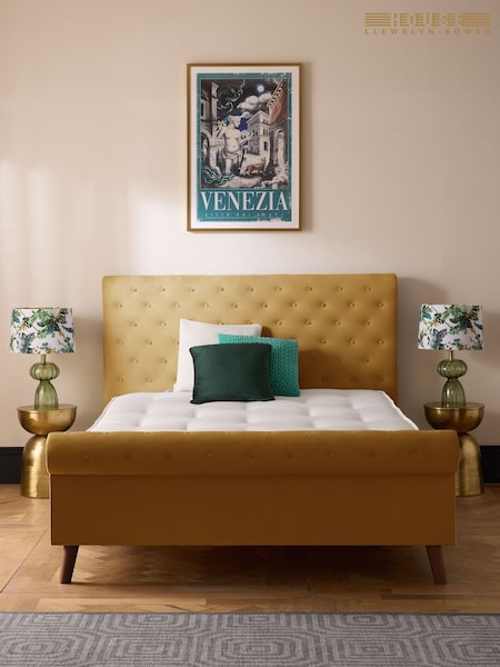 Laurence Llewelyn-Bowen Ochre Bliss Chesterfield Style Bed Frame (V20907) | £910 - £1,095