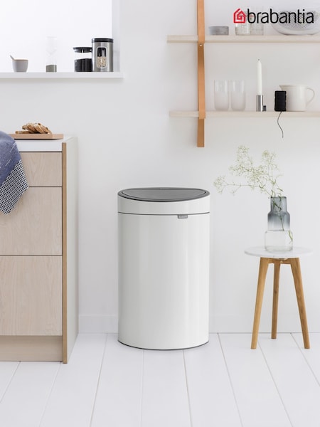 Brabantia White Touch Bin New 40L (V22053) | £132