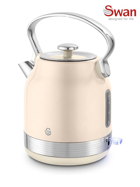 Swan Cream Retro Traditional Kettle (V22303) | £50