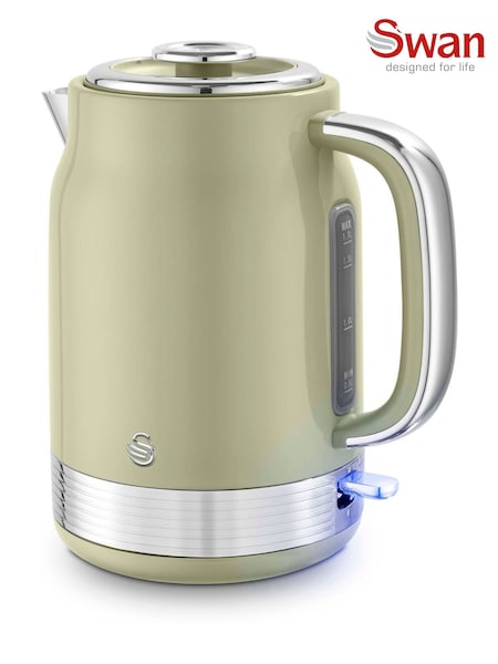 Swan Green 1.7L Retro Jug Kettle (V22304) | £40