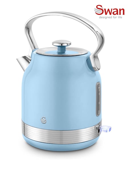 Swan Blue 1.7L Retro Traditional Kettle (V22306) | £50