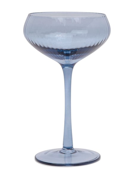 Here''s How Set of 2 Blue The Lou Coupe Glasses (V22323) | £28