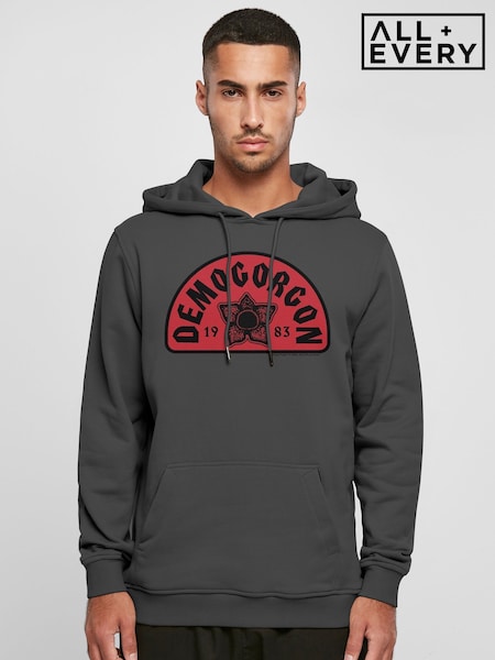 All + Every Grey Stranger Things Demogorgon Face 1983 Hooded Sweatshirt (V22393) | £40