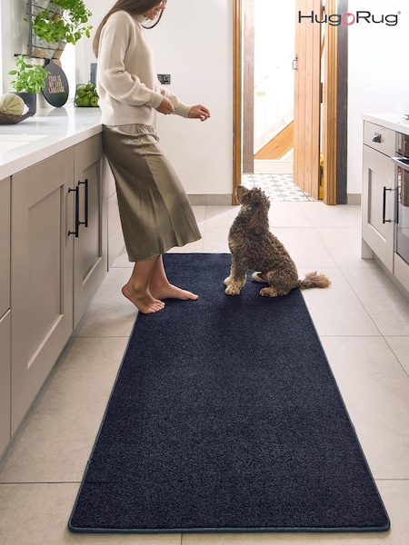 Hug Rug French Navy Sense Runner (V22501) | £130