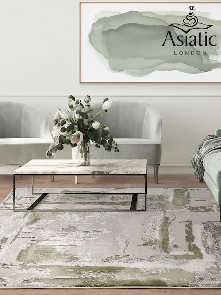 Asiatic Rugs Green Stellar Abstract Rug (V22620) | £79 - £369