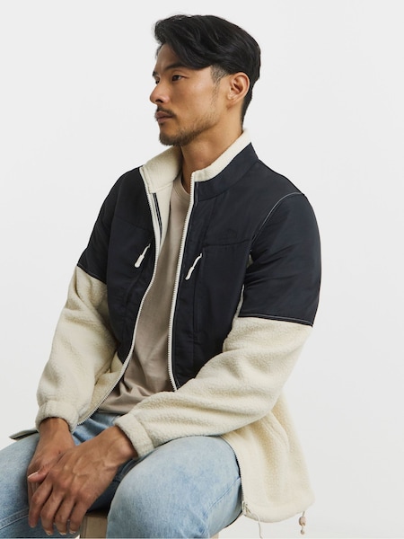 Snowdonia Black Nylon Mix Fleece (V22626) | £40