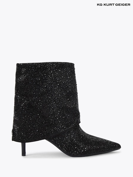 KG Kurt Geiger Black Fate Gem Boots (V22693) | £169