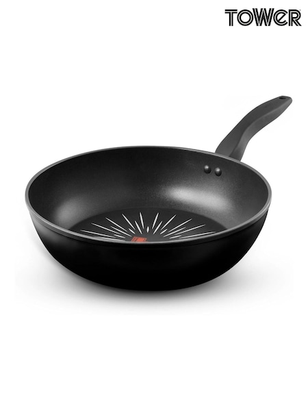 Tower Black Smart Start Forged 28cm Wok (V22705) | £27