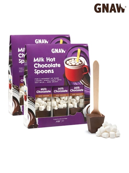Gnaw Milk Chocolate Hot Choc Spoon Duo Gift Set (V22788) | £20