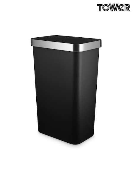 Tower Black 50L Rectangular Sensor Bin (V22828) | £60