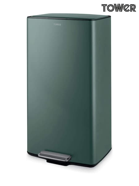 Tower Forest Green 40L Rectangular Pedal Bin (V22834) | £90