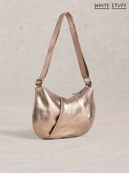 White Stuff Gold Lucy Leather Bag (V22944) | £75