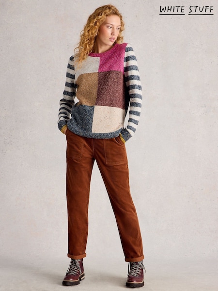 White Stuff Brown Twister Cord Trousers (V22978) | £59