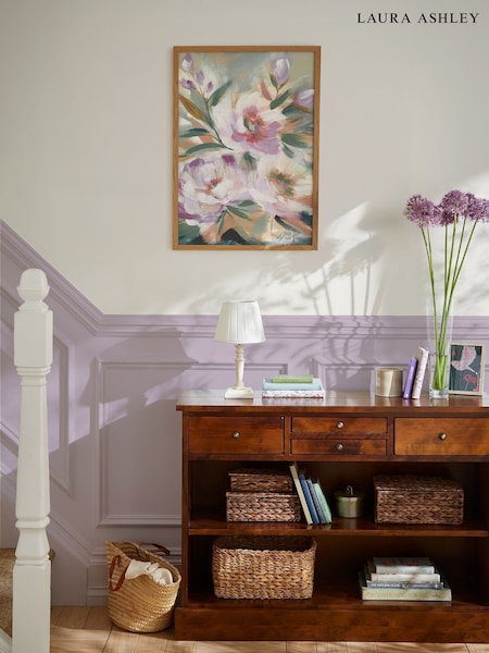 Pink Abstract Floral 73 x 103 cm Wood Medium Frame (V23092) | £100