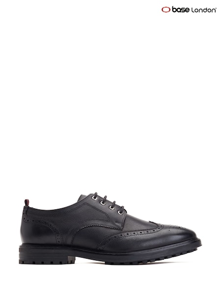Base London Black Yukon Grain Shoes (V23154) | £70