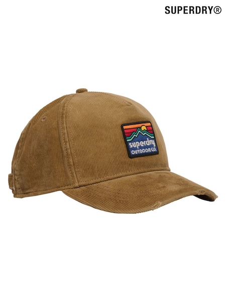 Superdry Brown Graphic Cord Trucker Cap (V23316) | £25