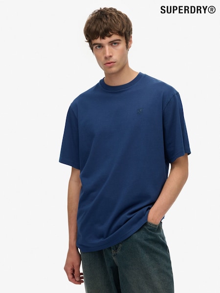 Superdry Blue Blank Oversized T-Shirt (V23321) | £23