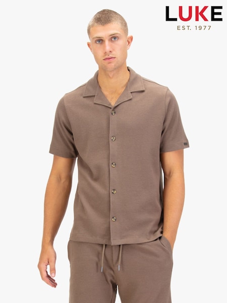 Luke 1977 Masaya Brown Polo Shirt Hardnut (V23439) | £35