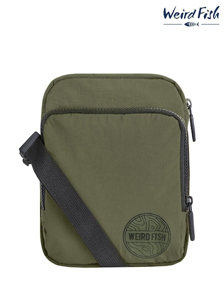 Weird Fish Green Nanga Colour Block Cross Body Bag (V23466) | £30