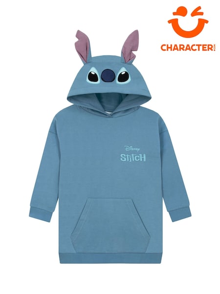 Character Blue Disney Lilo & Stitch Longline Hoodie (V23484) | £21