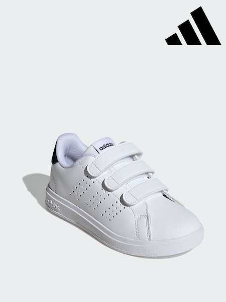 adidas White Advantage Base 2.0 Shoes (V23518) | £30