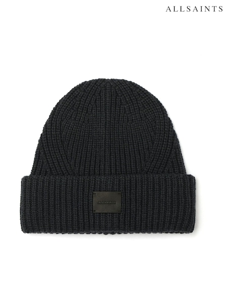AllSaints Blue Traveling Rib Beanie (V24295) | £39