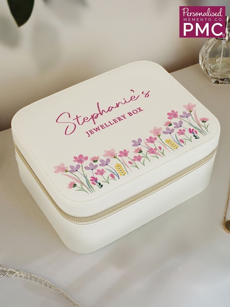 Personalised Floral Travel Jewellery Box by PMC (V24488) | £22