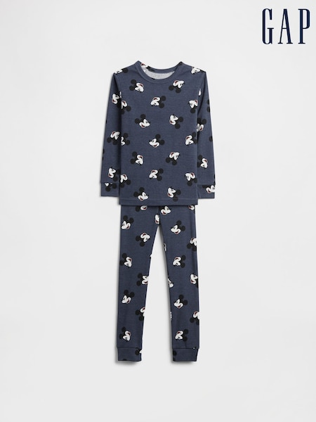 Gap Blue Disney Mickey Mouse Cotton Pyjamas Set (6mths-5yrs) (V24942) | £20