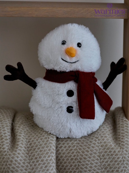 Warmies White Large  Snowman Fully Heatable Plush Toy (V25043) | £24
