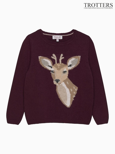 Trotters London Red Dasher Jumper (V25304) | £62 - £65