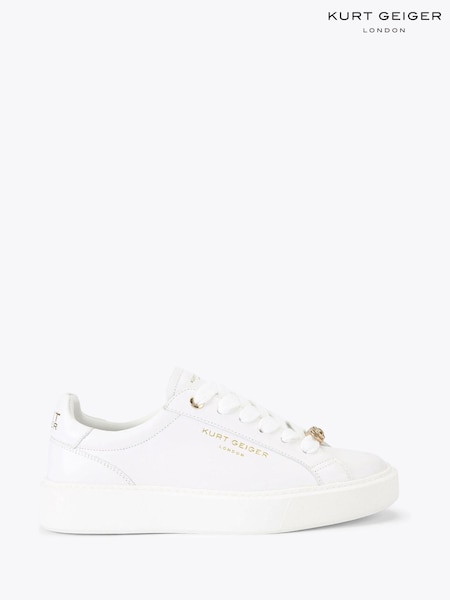 Kurt Geiger London Albion White Shoes (V25337) | £179