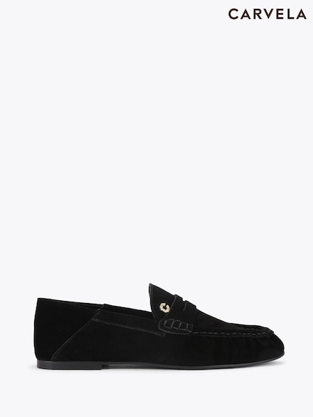 Carvela Comfort Black Marigold Loafer Shoes (V25394) | £139