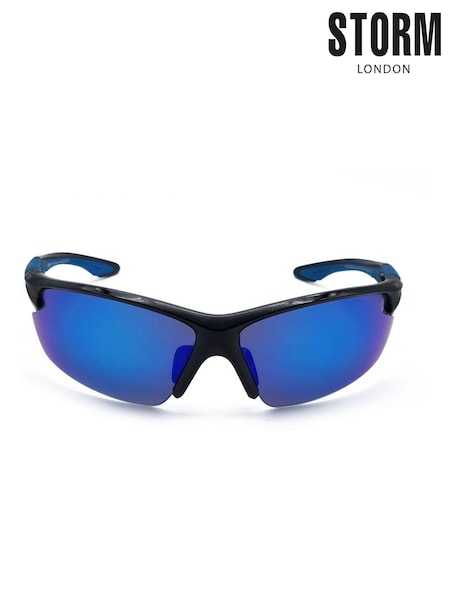 Storm Semi Rimless Polarised Black Sunglasses (V25401) | £40