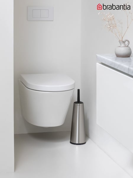 Brabantia Matt Steel ReNew Toilet Brush and Holder (V25431) | £25