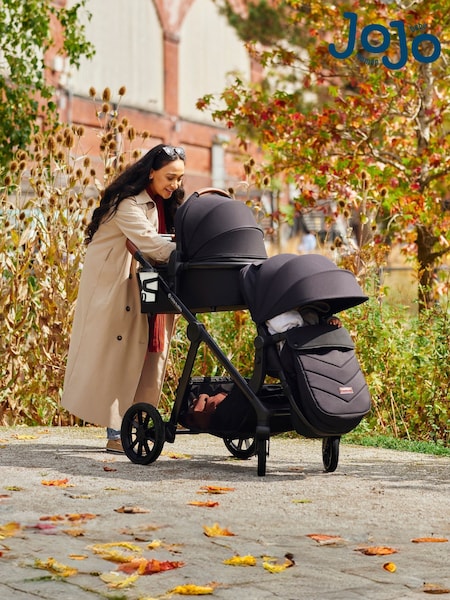 Ickle Bubba Black 14 Piece Virgo Travel System with iSize Cirrus Car Seat (V25517) | £749