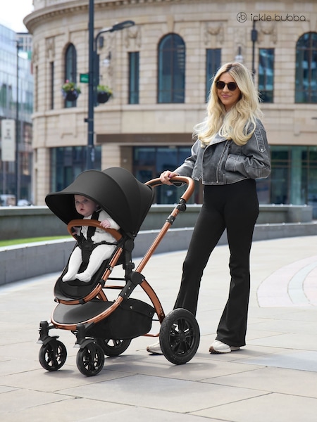 Ickle Bubba 12 Piece Midnight Stomp Luxe Travel System with iSize Cirrus Car Seat (V25521) | £600