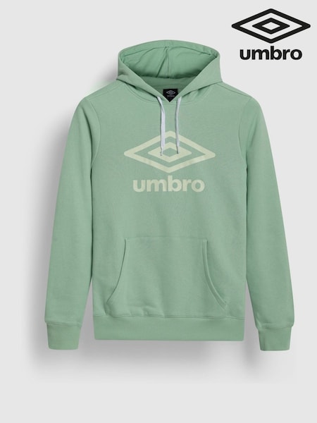 Umbro Green Large Logo Hoodie (V25604) | £45