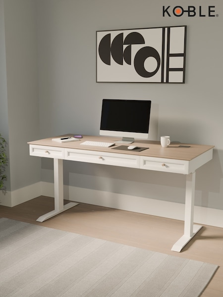 Koble Natural Felix Height Adjustable Smart Desk (V25777) | £600